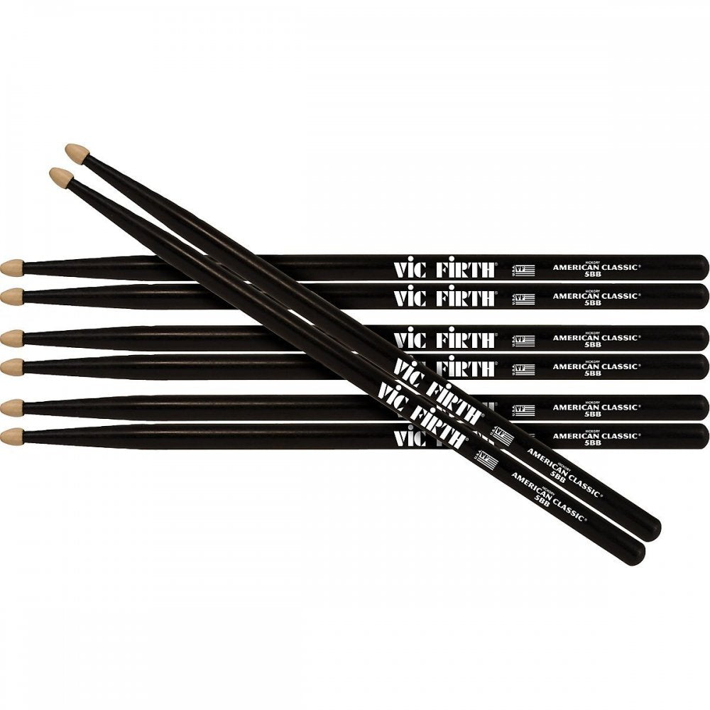 Baquetas Vic Firth negras - 5BB